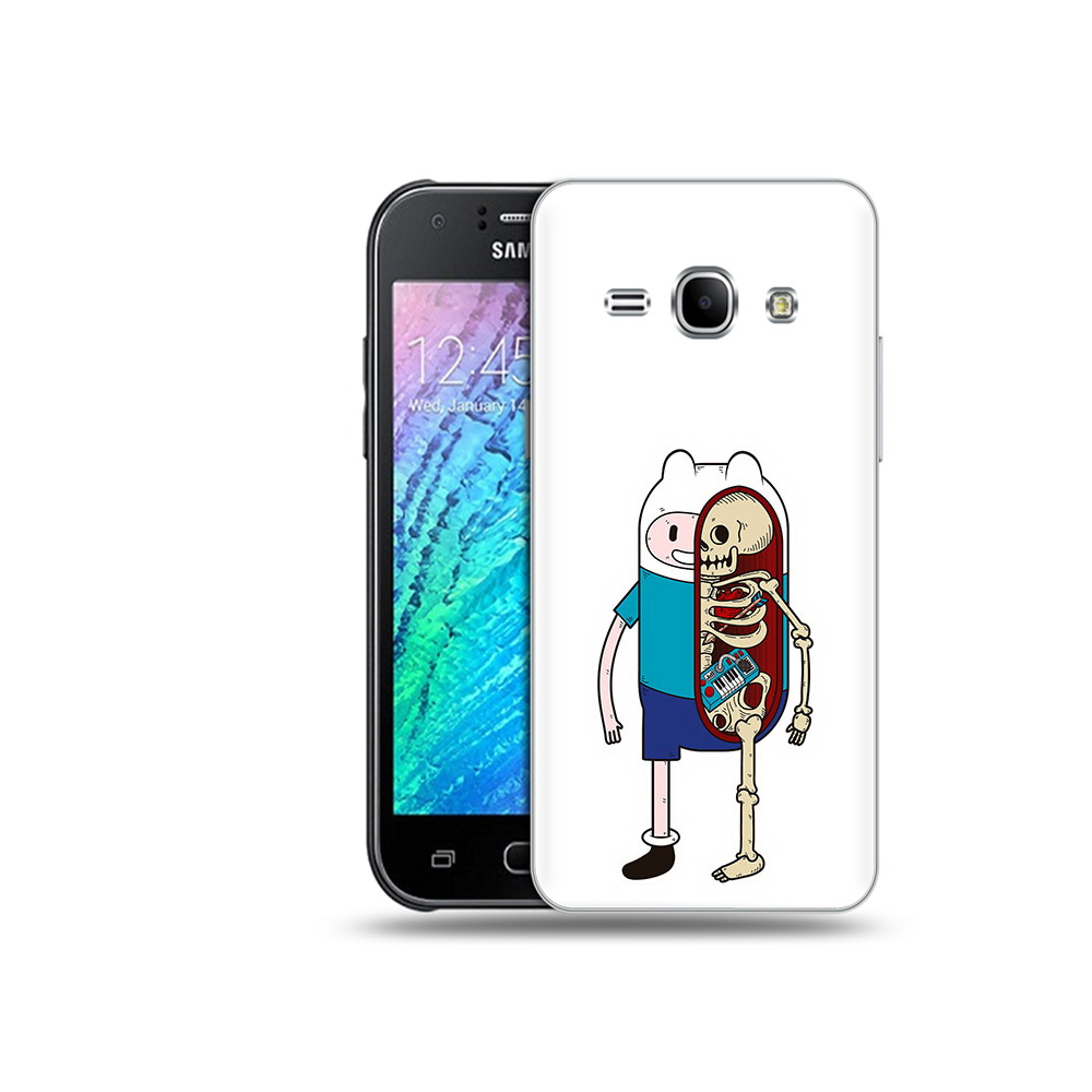 

Чехол MyPads Tocco для Samsung Galaxy J1 Финн скелет (PT26162.569.187), Прозрачный, Tocco