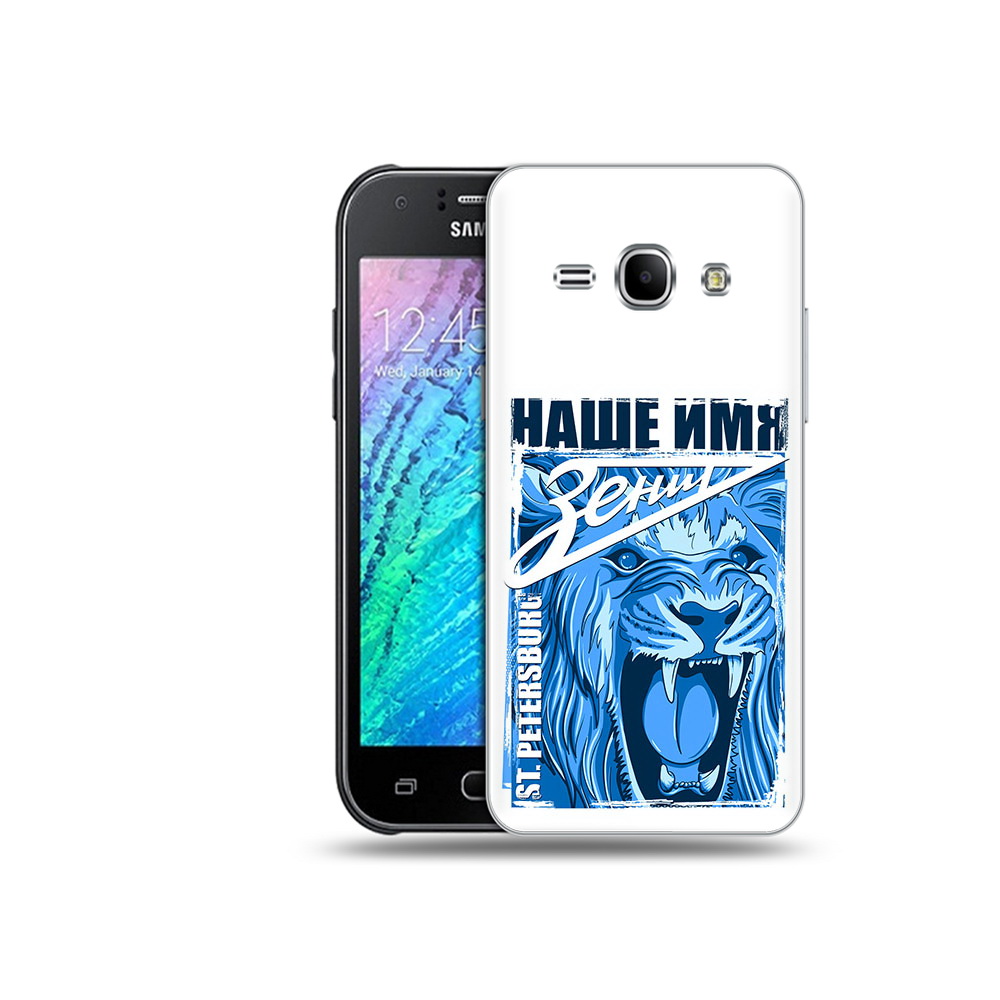 

Чехол MyPads Tocco для Samsung Galaxy J1 ФК наше имя зенит (PT26162.569.183), Прозрачный, Tocco