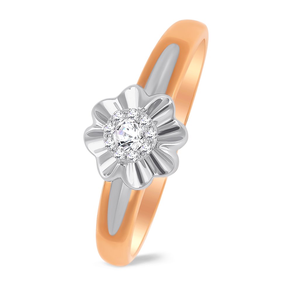 

Кольцо женское из красного золота с бриллиантом 585Gold 101012476, р, 101012476