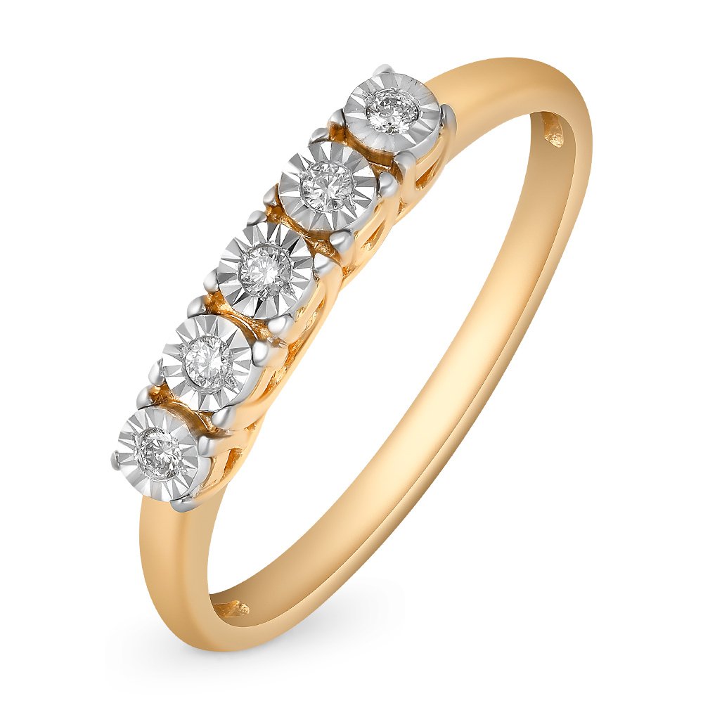 

Кольцо женское из красного золота с бриллиантом 585Gold 101012474, р, 101012474