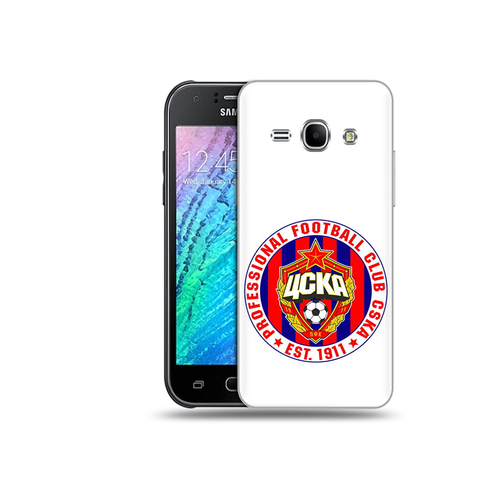 

Чехол MyPads Tocco для Samsung Galaxy J1 ФК ЦСК логотип (PT26162.569.178), Прозрачный, Tocco