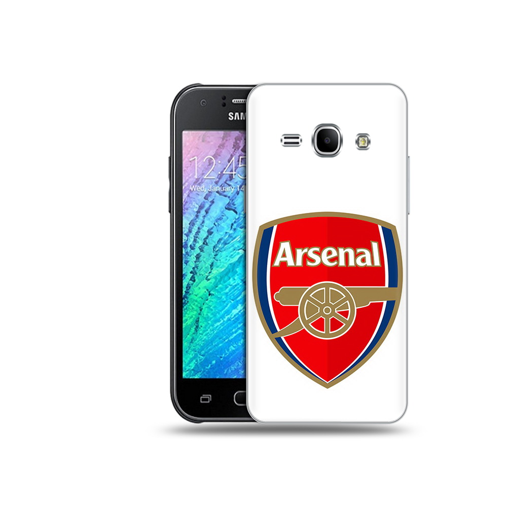 

Чехол MyPads Tocco для Samsung Galaxy J1 ФК Арсенал логотип (PT26162.569.174), Прозрачный, Tocco