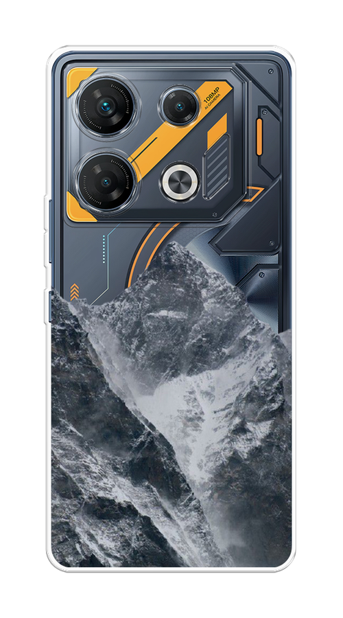 

Чехол на Infinix GT 10 Pro "Горы арт 4", Серый;бежевый, 3104850-1