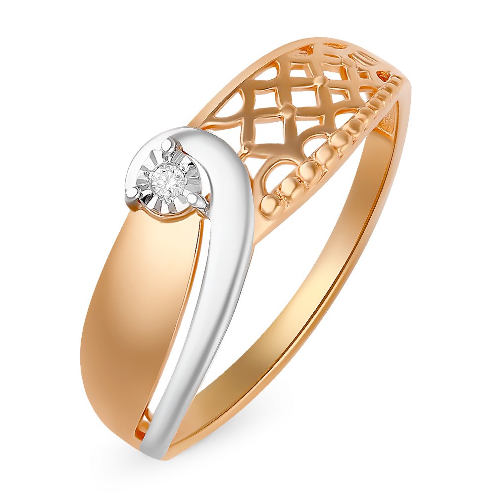 

Кольцо из золота р. , 585Gold 101012341, бриллиант, 101012341