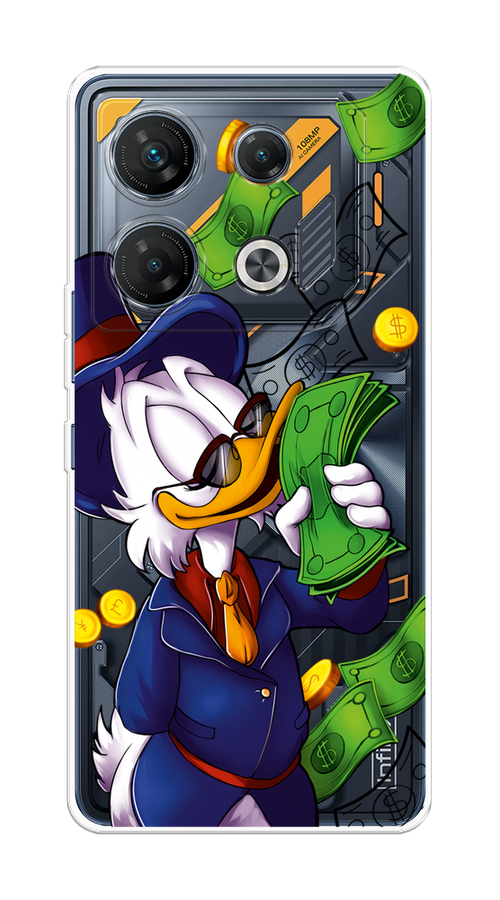 

Чехол на Infinix GT 10 Pro "Scrooge McDuck with Money", Синий;зеленый;белый, 3104850-1