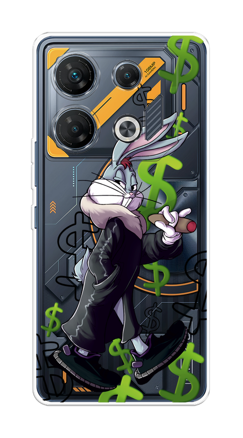 

Чехол на Infinix GT 10 Pro "Rich Bugs Bunny", Зеленый;черный;голубой, 3104850-1