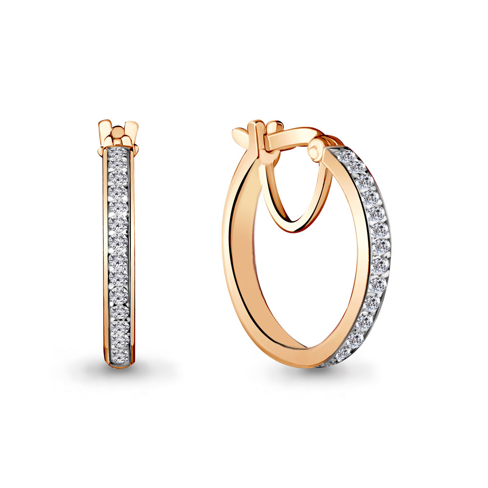 

Серьги из серебра с фианитом Aquamarine 42424А_925_з, 42424А_925_з