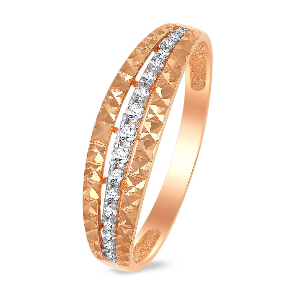 

Кольцо женское из красного золота с бриллиантом 585Gold 101012303, р, 101012303