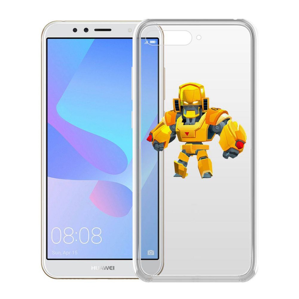 

Чехол-накладка Brawl Stars-Бо Золотой Меха для Huawei Y6 (2018)