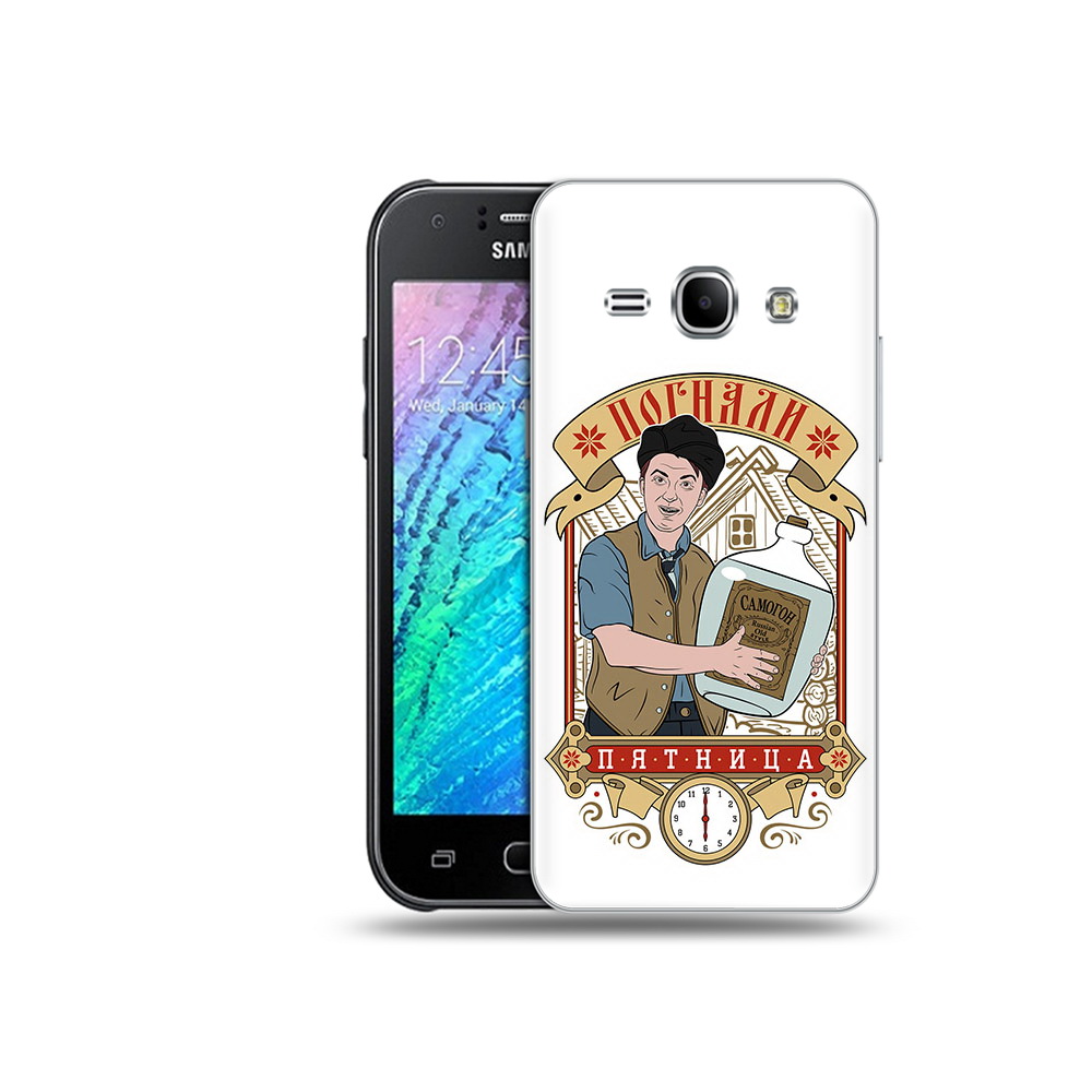 

Чехол MyPads Tocco для Samsung Galaxy J1 Погнали пятница (PT26162.569.137), Прозрачный, Tocco