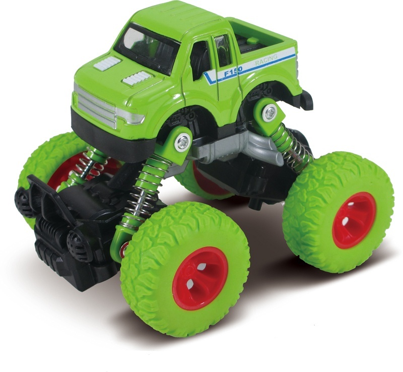 Игровой набор Funky Toys die-cast, инерционный механизм, рессоры, зеленая, 1:46 FT61075 funky toys автобус инерционный die cast