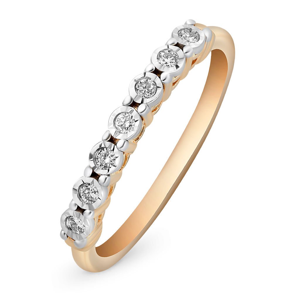 

Кольцо женское из красного золота с бриллиантом 585Gold 101009513, р. 18,5, 101009513