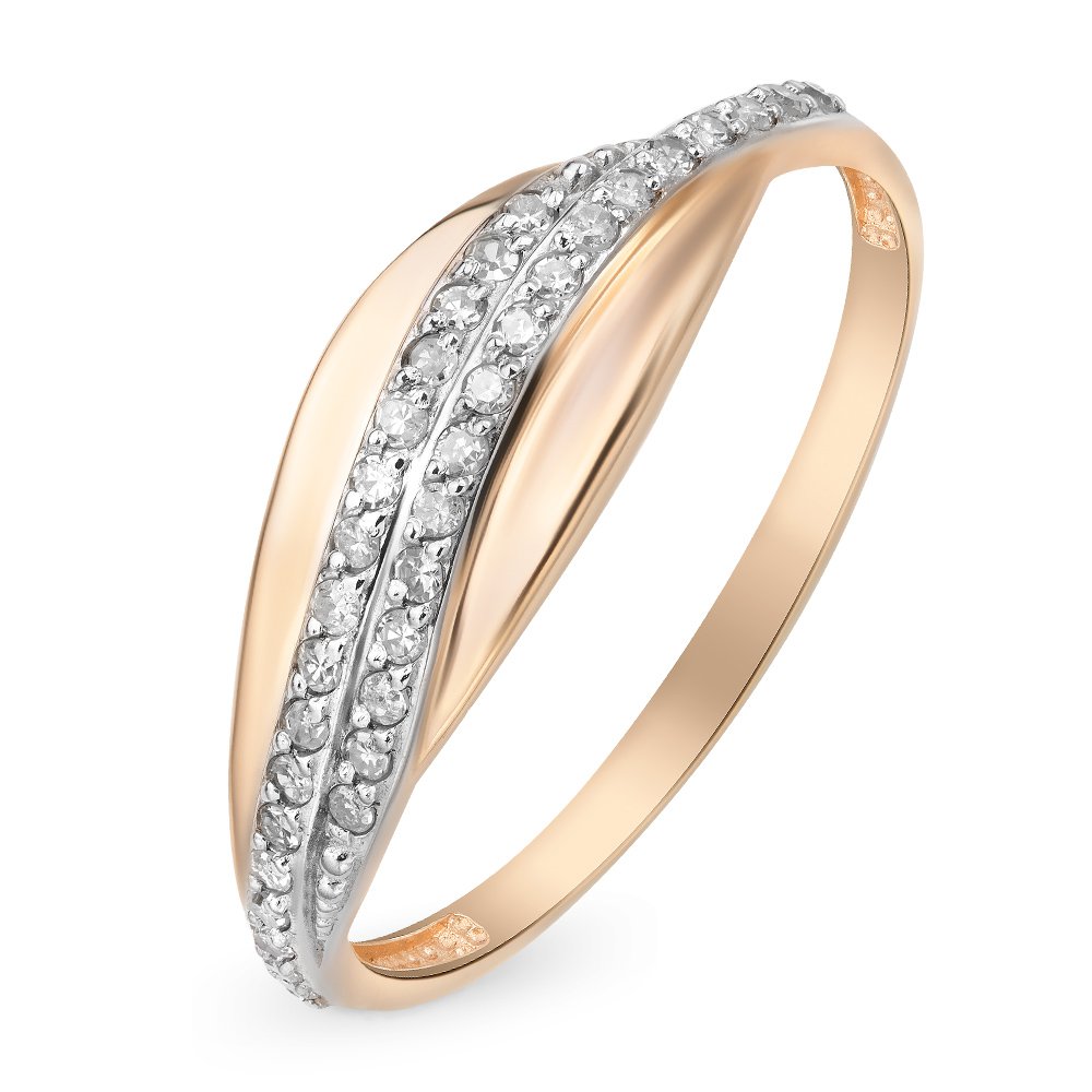 

Кольцо женское из красного золота с бриллиантом 585Gold 101011996, р, 101011996