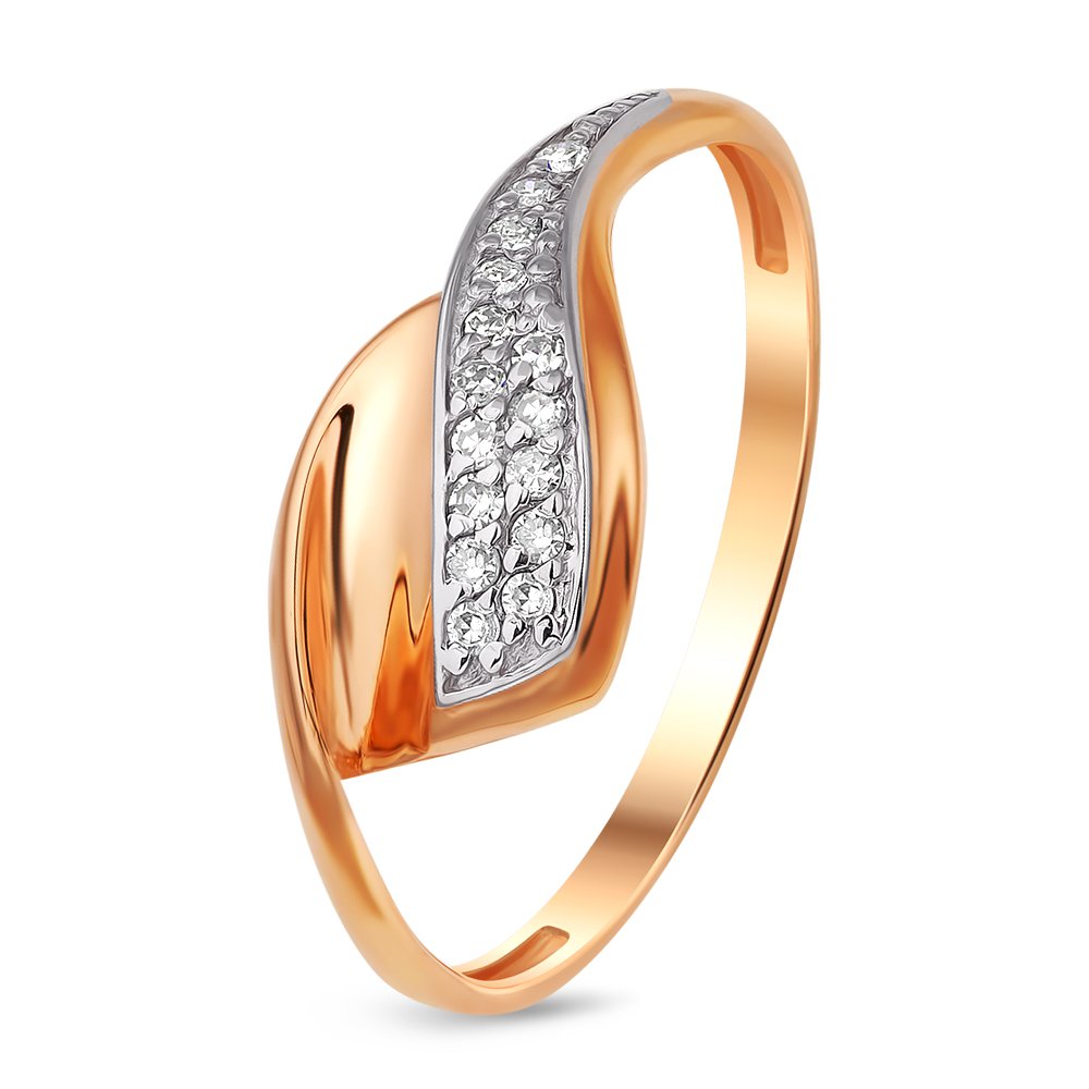 

Кольцо женское из красного золота с бриллиантом 585Gold 101011984, р, 101011984