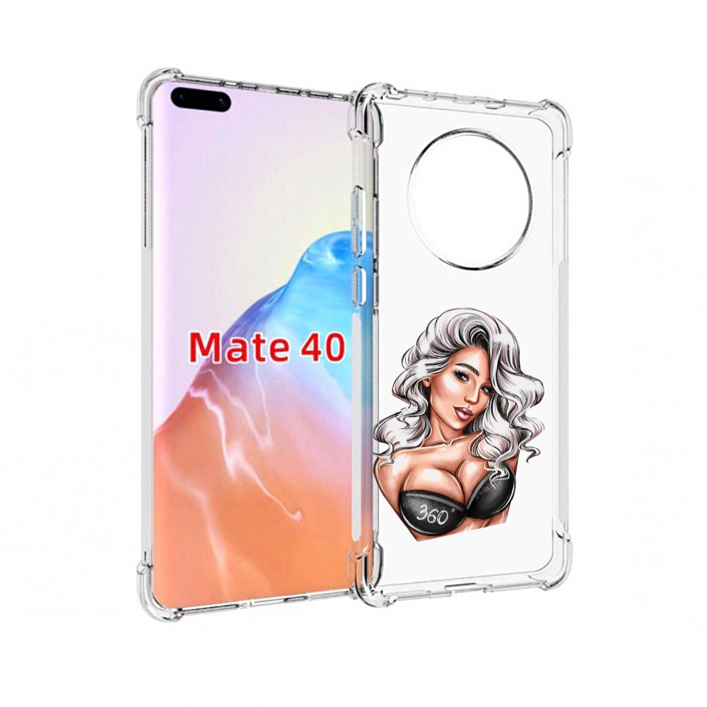 

Чехол MyPads Tocco для Huawei Mate 40 ивлеева-рисунок женский, Прозрачный, Tocco