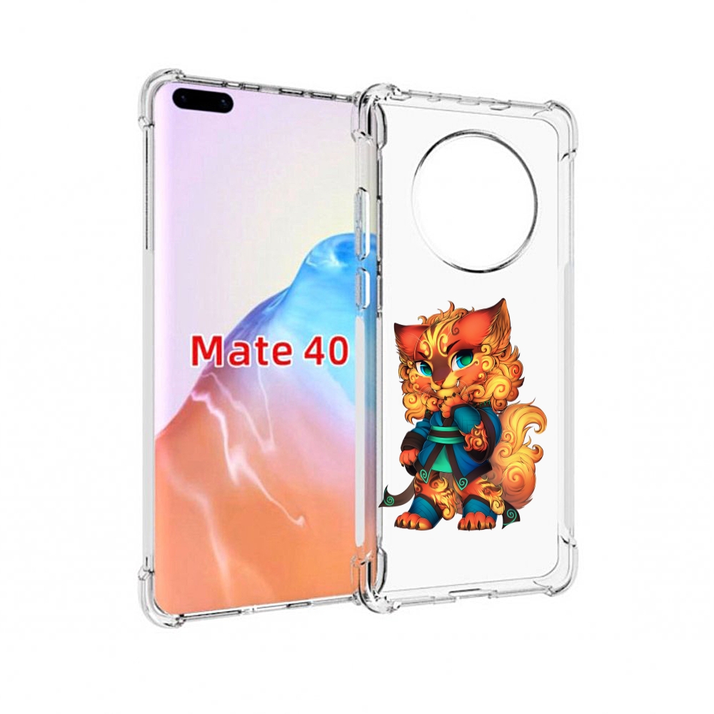 

Чехол MyPads Tocco для Huawei Mate 40 золотой-кот, Прозрачный, Tocco