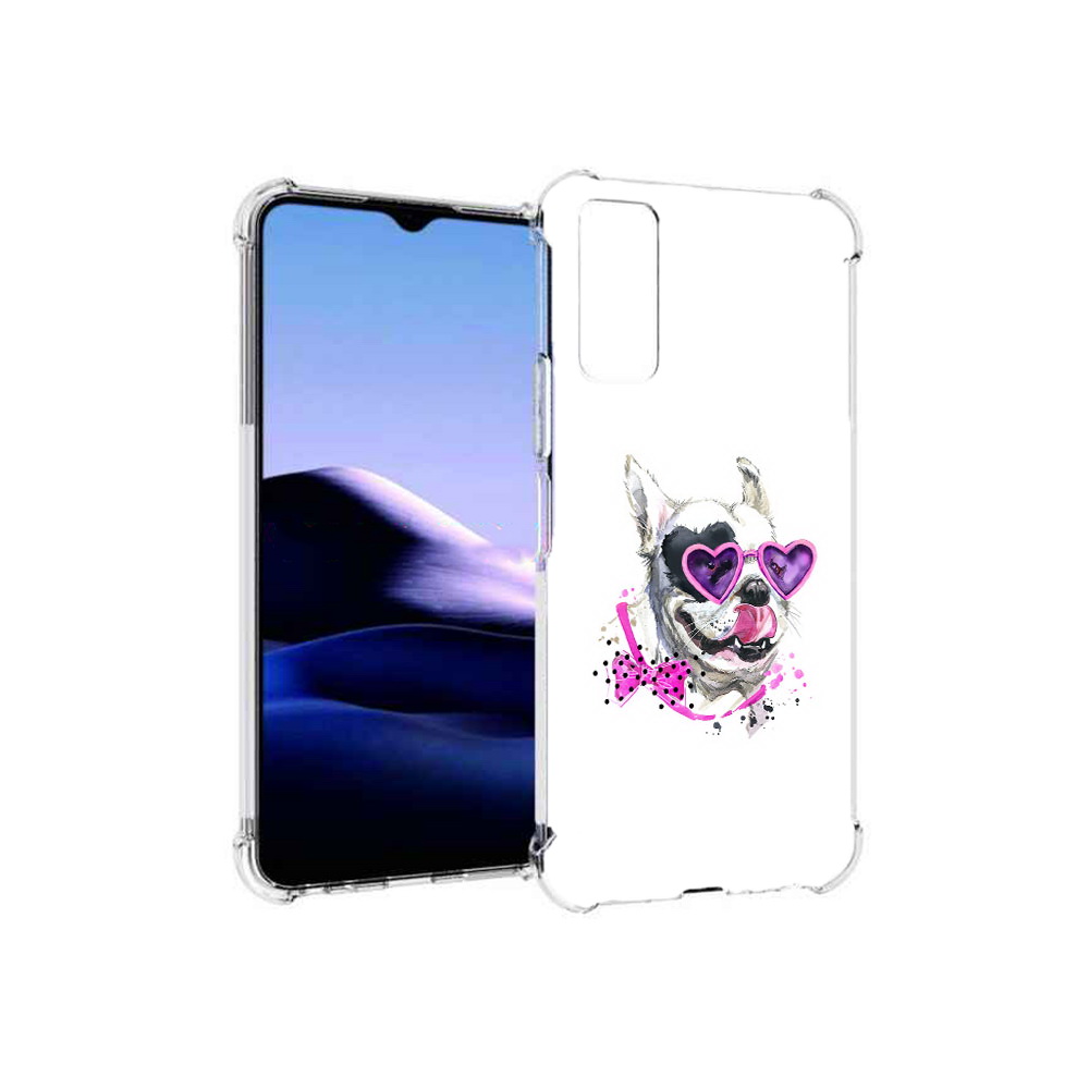 

Чехол MyPads Tocco для Vivo Y20 акварельный пёс (PT154038.379.218), Прозрачный, Tocco