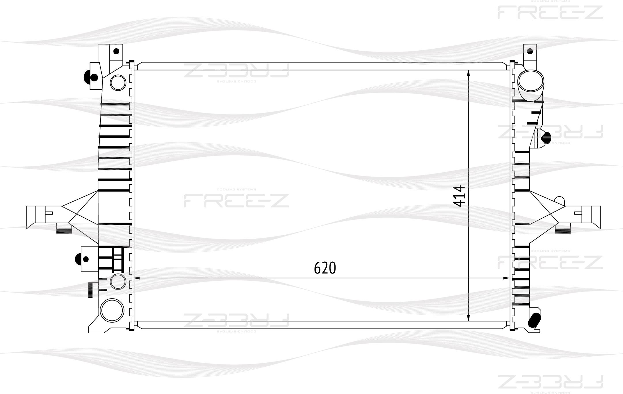 

Радиатор системы охлаждения FREE-Z KK0213