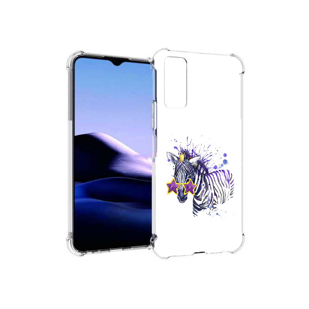 

Чехол MyPads Tocco для Vivo Y20 акварельная зебра (PT154038.379.215), Прозрачный, Tocco