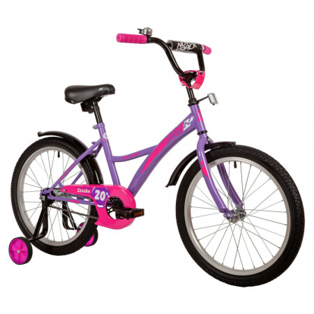 Велосипед Novatrack 20 STRIKE фиолетовый (203STRIKE.VL22) звонок ок stg 24ah фиолетовый x82732