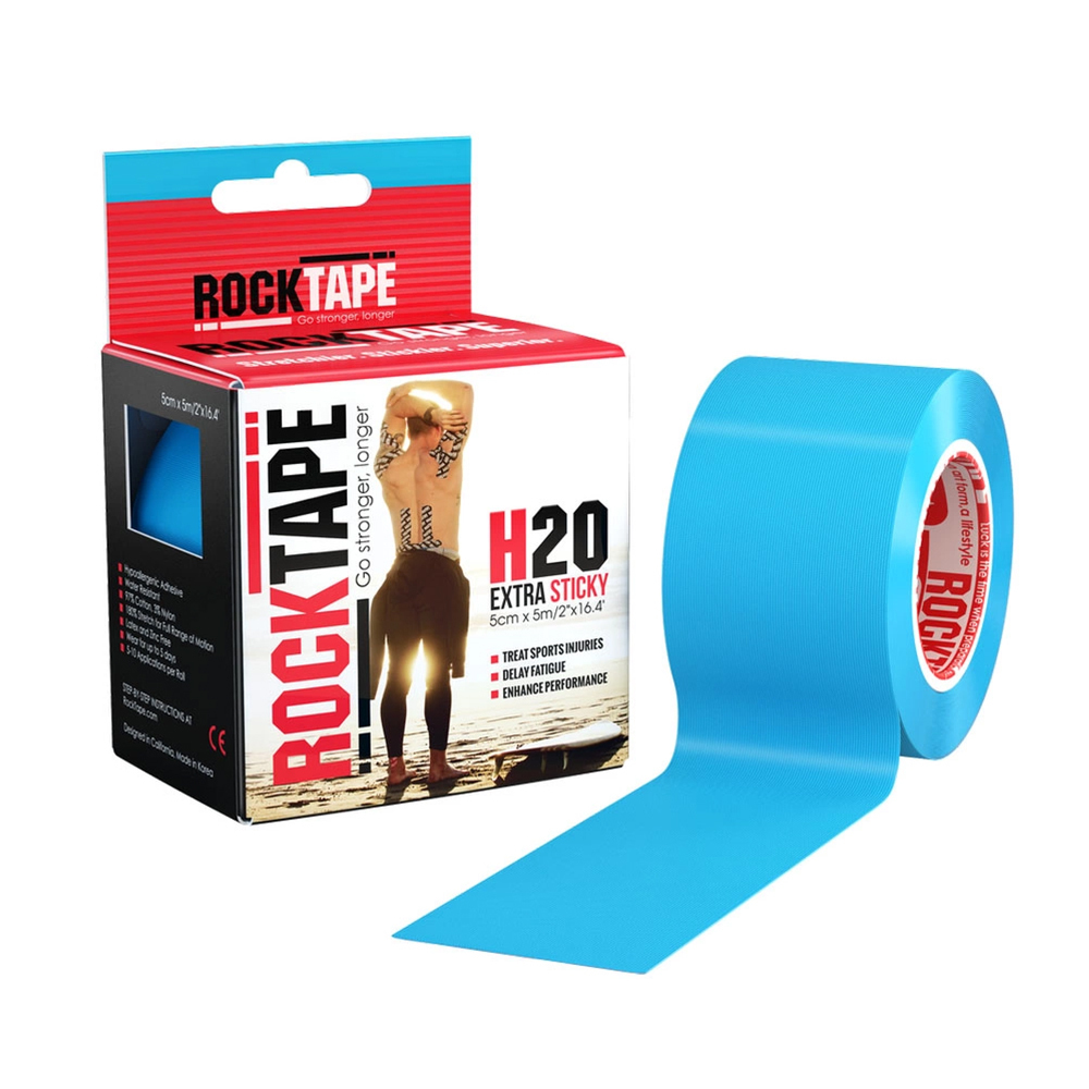 фото Кинезиотейп rock tape h2o голубой 500 см