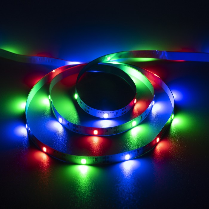 Светодиодная лента Luazon Lighting 9291611 3 м разноцветный/RGB