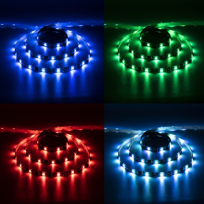 Светодиодная лента Luazon Lighting 7908969 5 м разноцветный/RGB