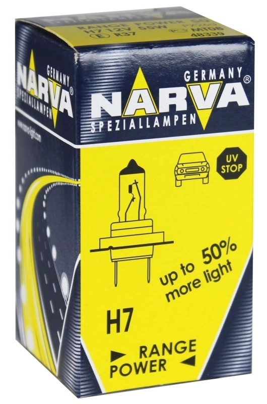 

Галогенная лампа NARVA RANGE POWER +50% H7 12 В 55W (48339)