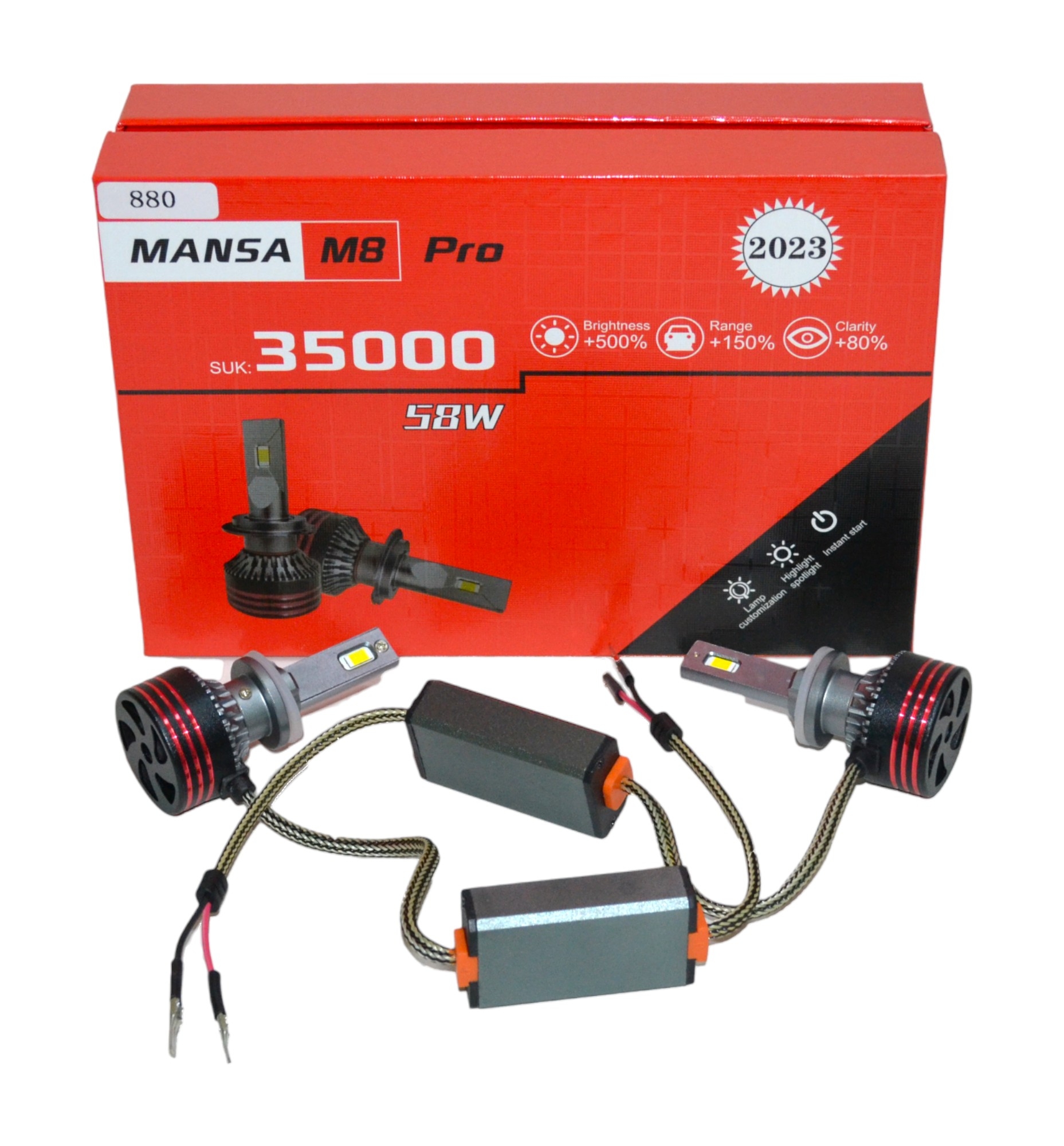 

Комплект светодиодных ламп Автостор BCS-E8pro 880/881, 45W, 6500K