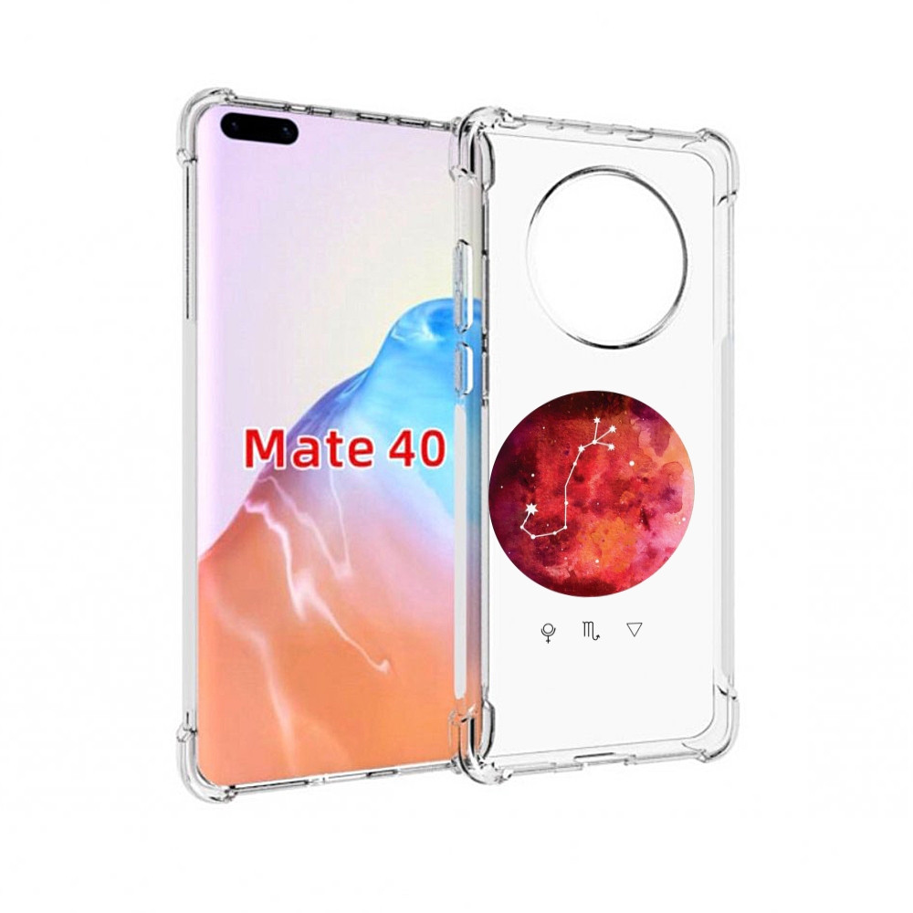 

Чехол MyPads Tocco для Huawei Mate 40 знак зодиака скорпион 6, Прозрачный, Tocco