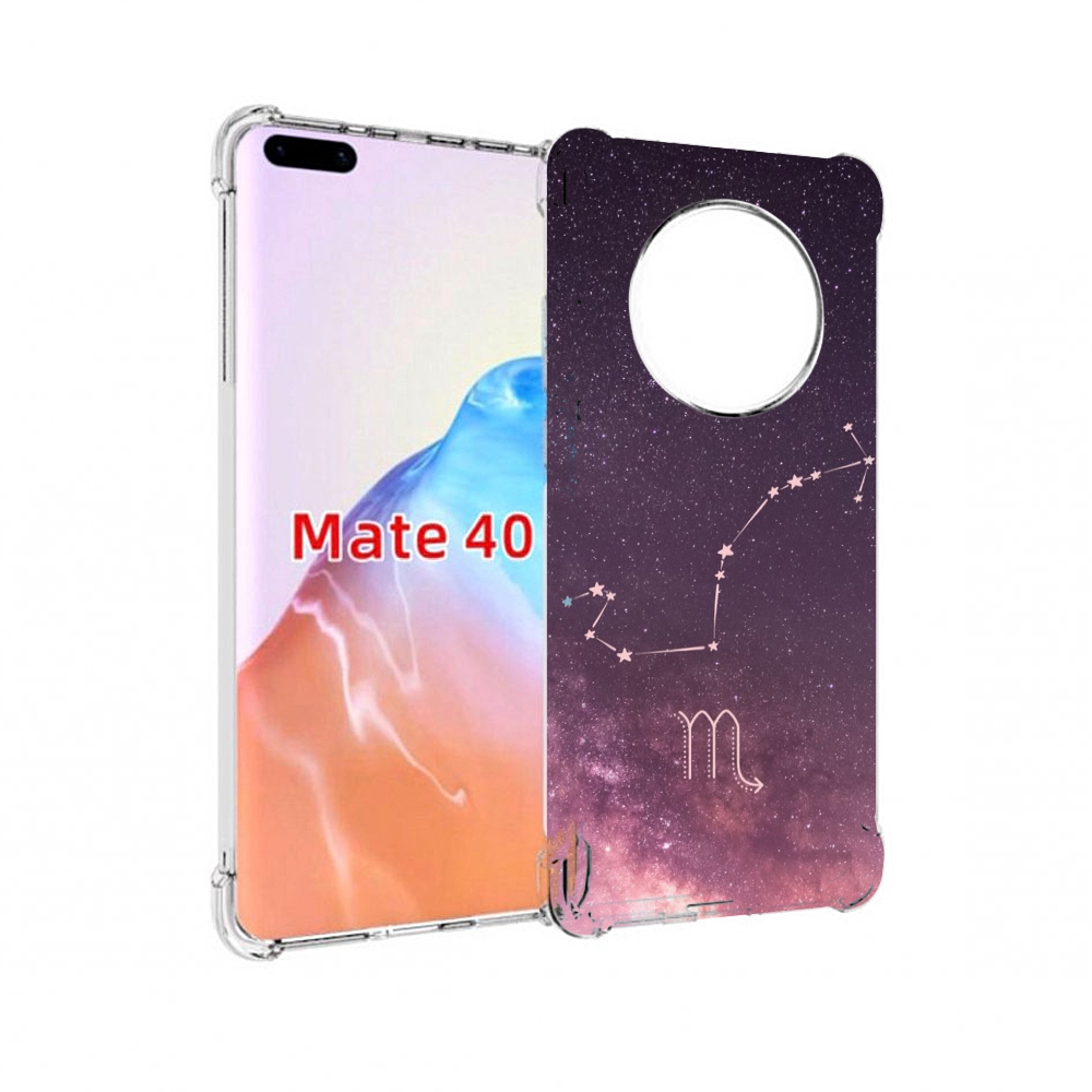 

Чехол MyPads Tocco для Huawei Mate 40 знак зодиака скорпион 4, Прозрачный, Tocco