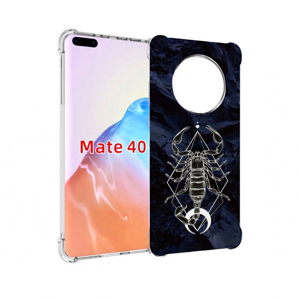 

Чехол MyPads Tocco для Huawei Mate 40 знак зодиака скорпион 3, Прозрачный, Tocco