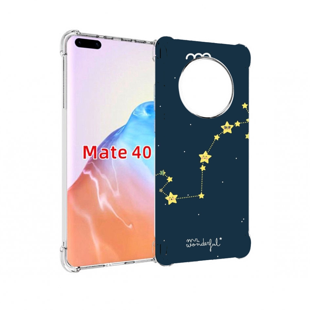 

Чехол MyPads Tocco для Huawei Mate 40 знак зодиака скорпион 1, Прозрачный, Tocco