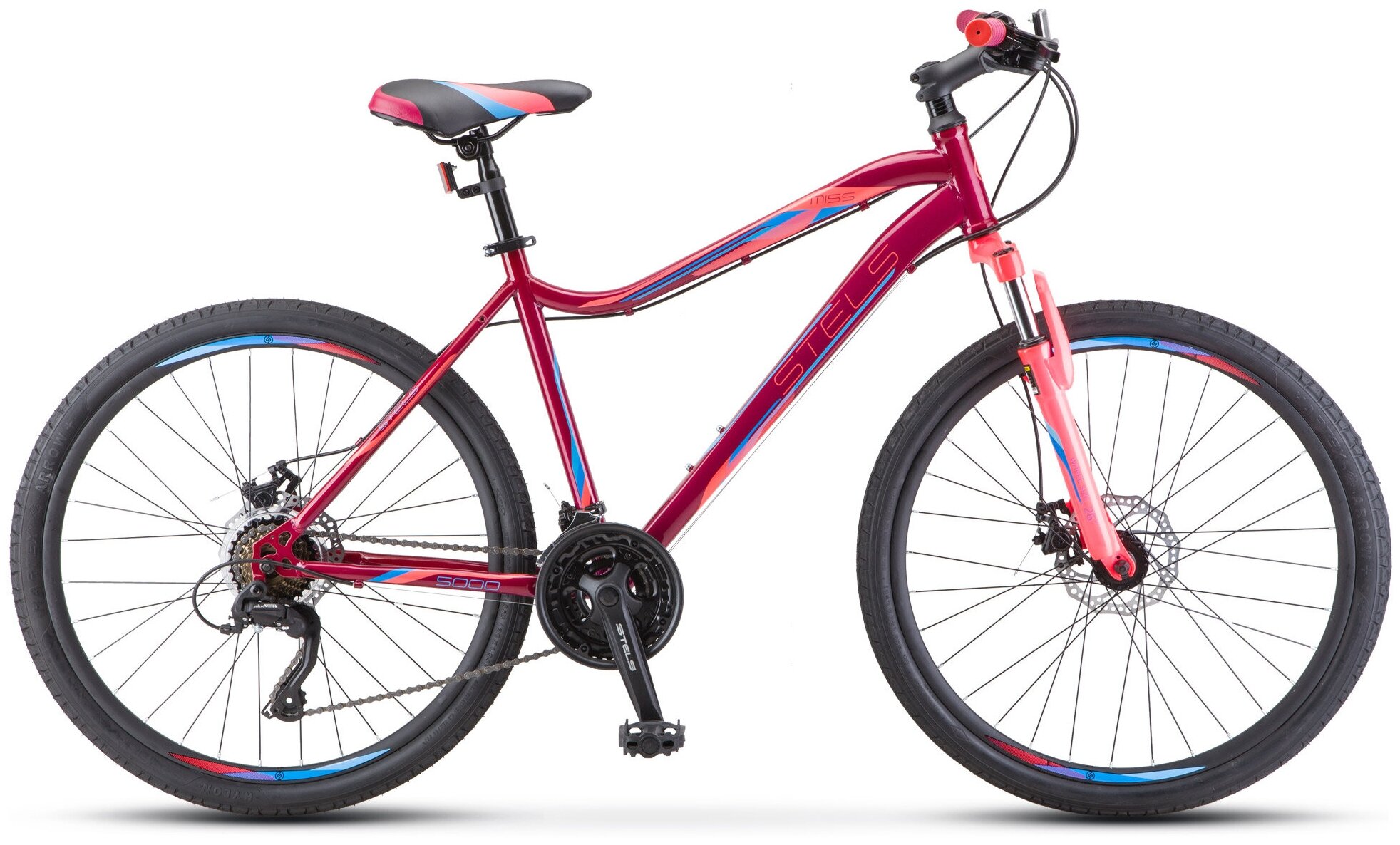 Велосипед Miss-5000 MD 26" V020 18" Вишнёвый/розовый 2021 (LU096322)
