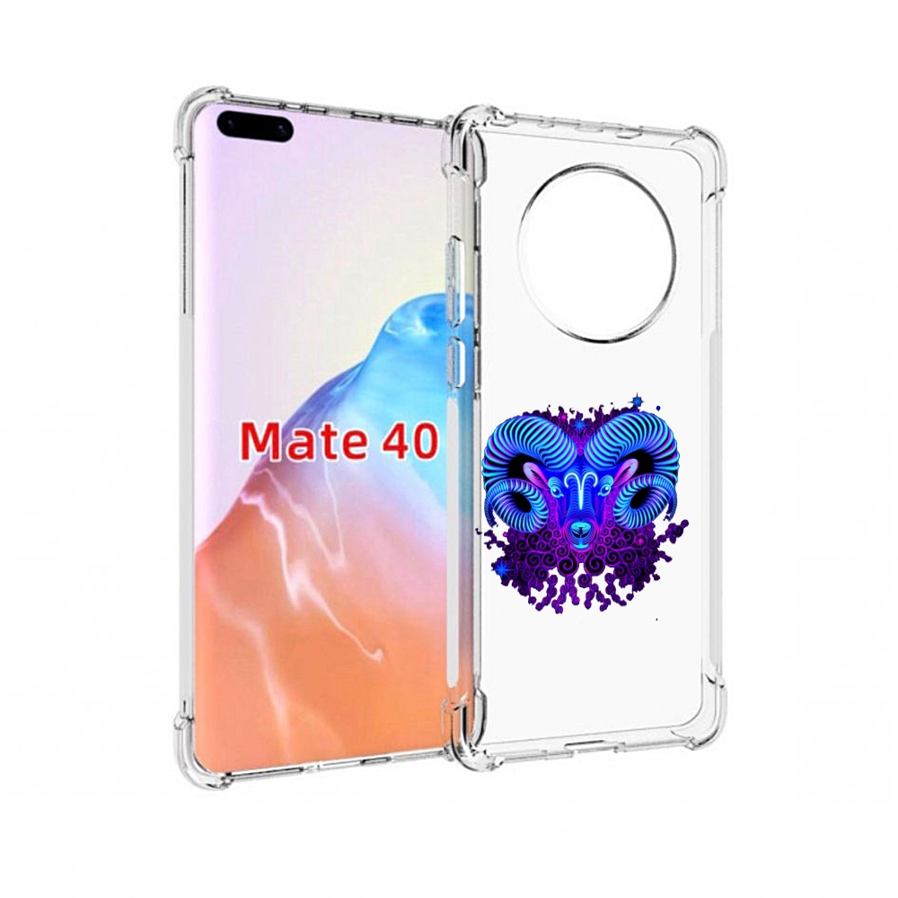 

Чехол MyPads Tocco для Huawei Mate 40 знак зодиака овен 2, Прозрачный, Tocco