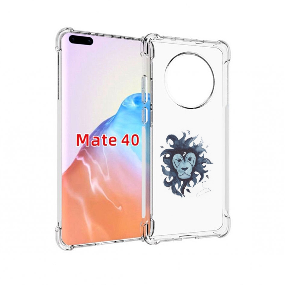 

Чехол MyPads Tocco для Huawei Mate 40 знак зодиака лев 5, Прозрачный, Tocco