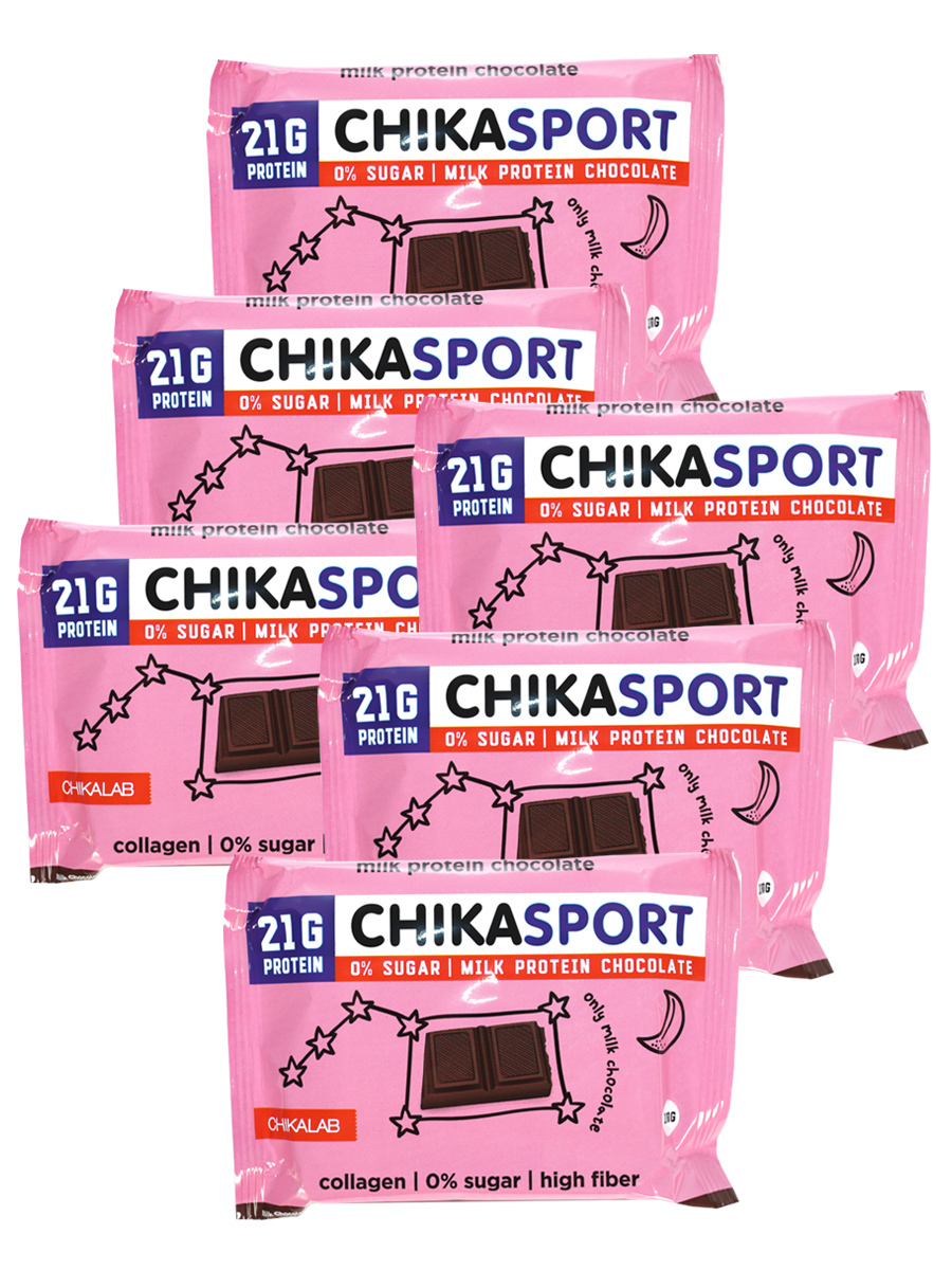 Шоколад протеиновый chikalab Sport 21g