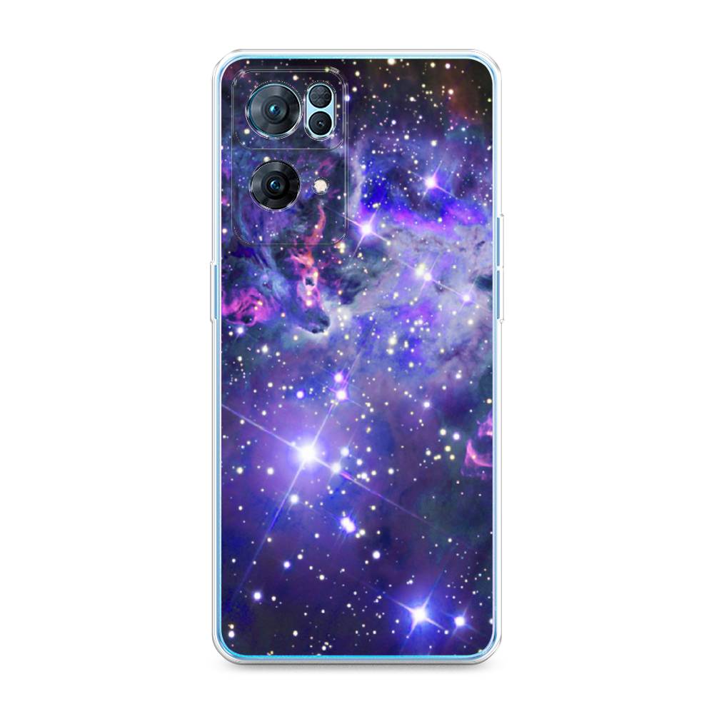 

Чехол Awog на Oppo Reno 7 Pro "Яркая галактика", Разноцветный, 258250-4