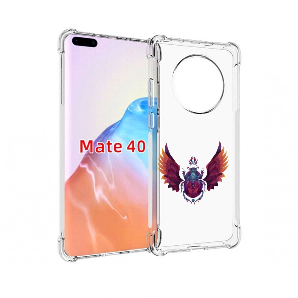 

Чехол MyPads Tocco для Huawei Mate 40 алмазный скоробей, Прозрачный, Tocco