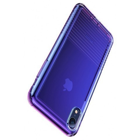 фото Чехол baseus colorful airbag protection case для iphone xr синий wiapiph61-xc03