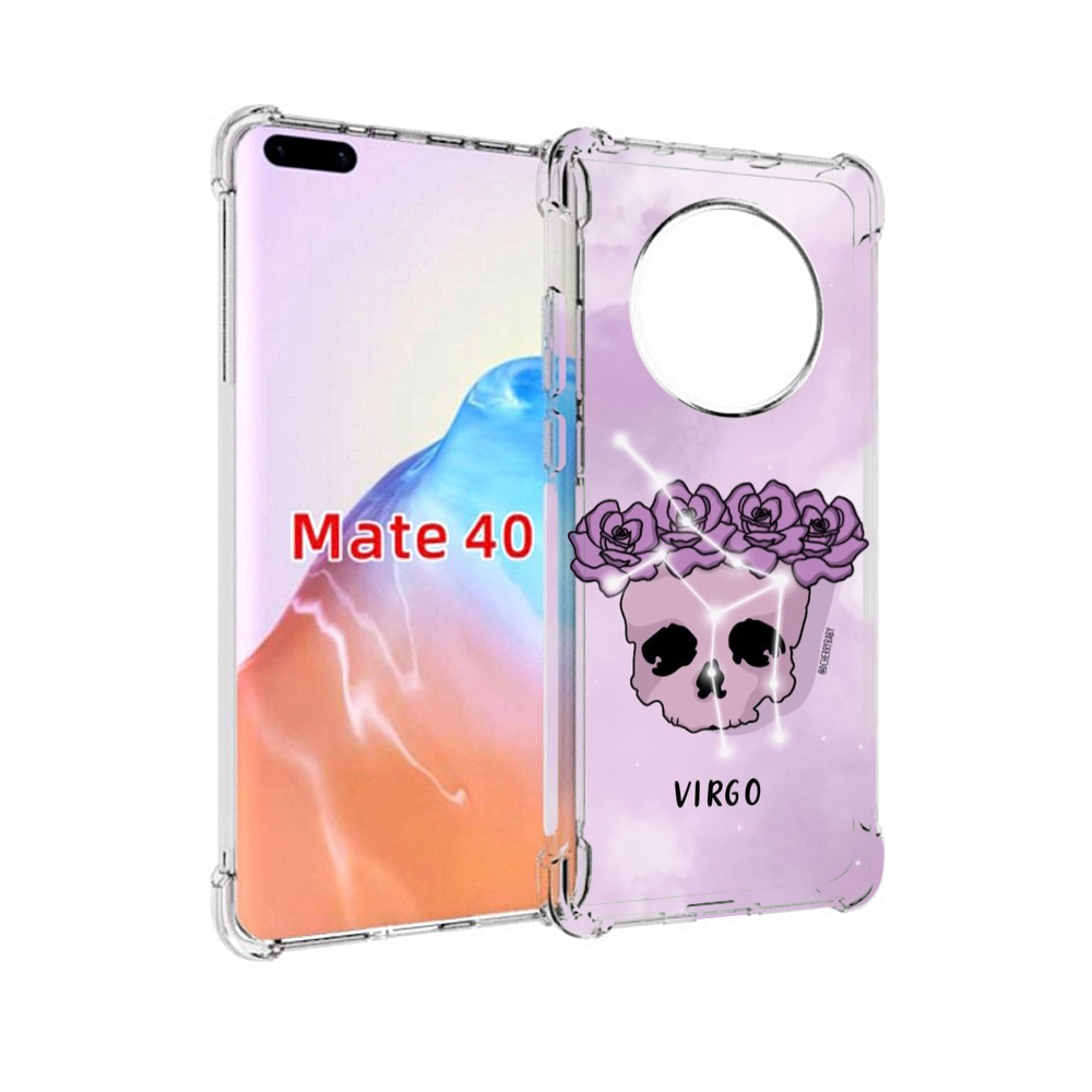 

Чехол MyPads Tocco для Huawei Mate 40 знак зодиака дева 2, Прозрачный, Tocco
