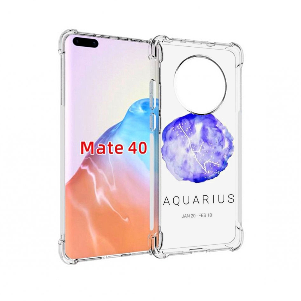 

Чехол MyPads Tocco для Huawei Mate 40 знак зодиака водолеи 5, Прозрачный, Tocco