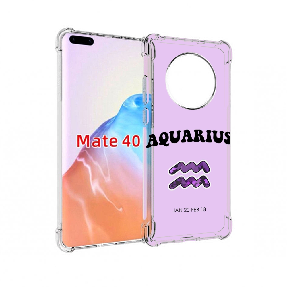 

Чехол MyPads Tocco для Huawei Mate 40 знак зодиака водолеи 4, Прозрачный, Tocco