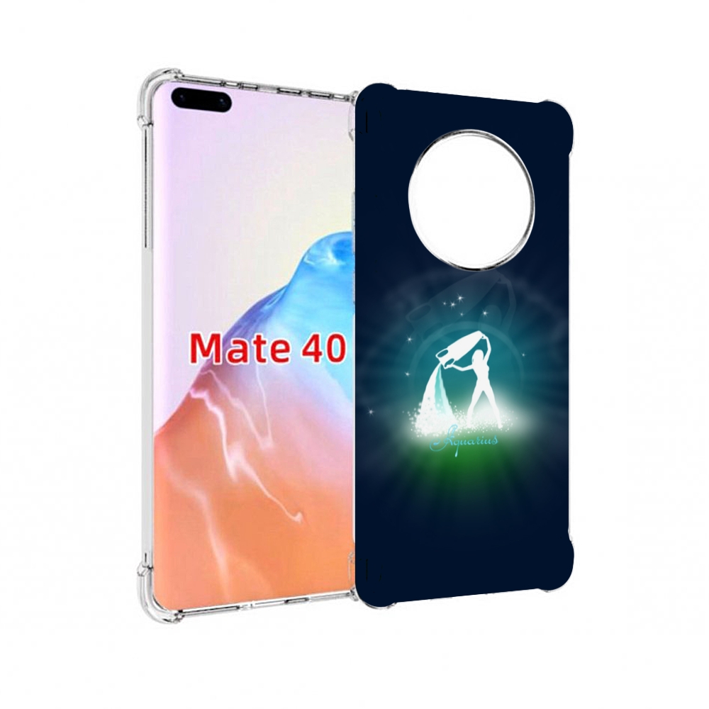 

Чехол MyPads Tocco для Huawei Mate 40 знак зодиака водолеи 1, Прозрачный, Tocco