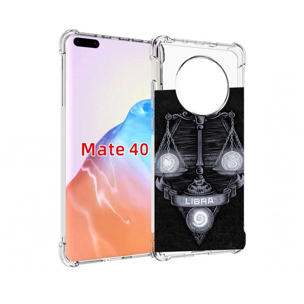 

Чехол MyPads Tocco для Huawei Mate 40 знак зодиака весы 2, Прозрачный, Tocco