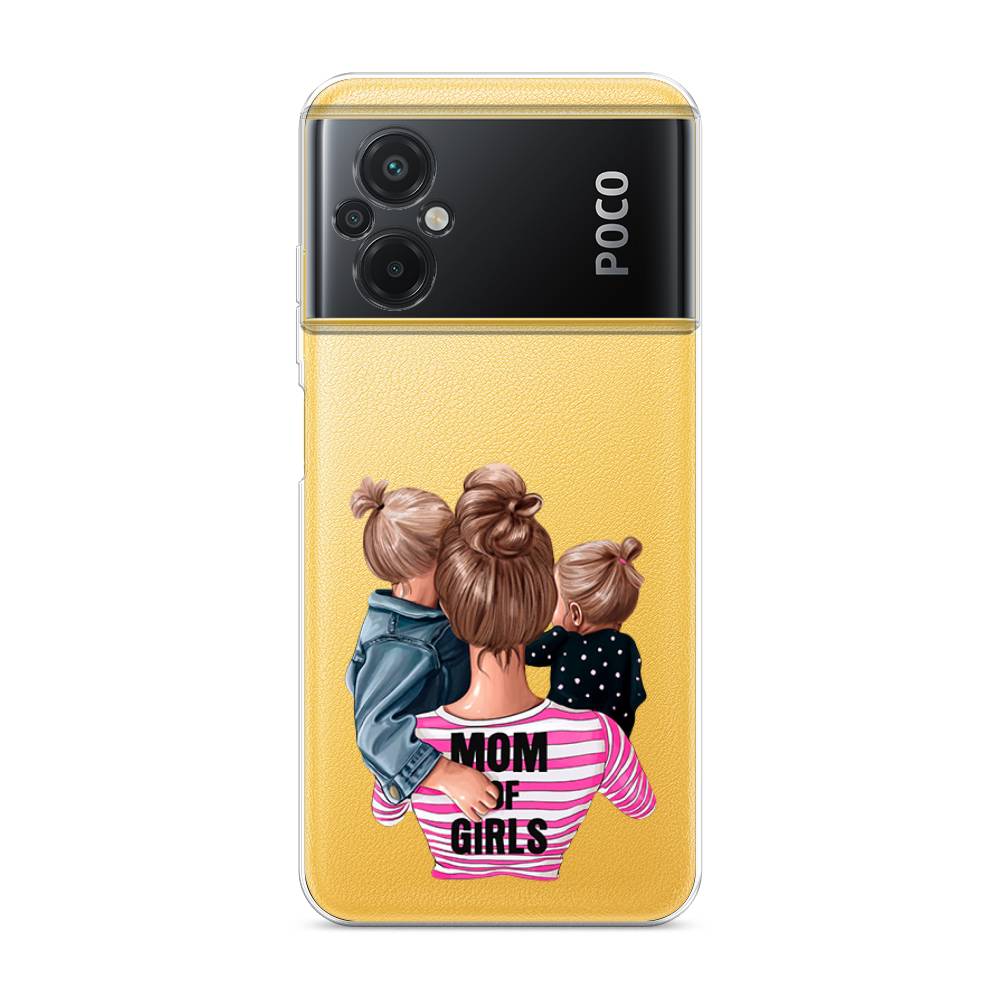 

Чехол Awog на Poco M5 / Сяоми Поко M5 "Mom of Girls", Синий;розовый;черный, 316450-6