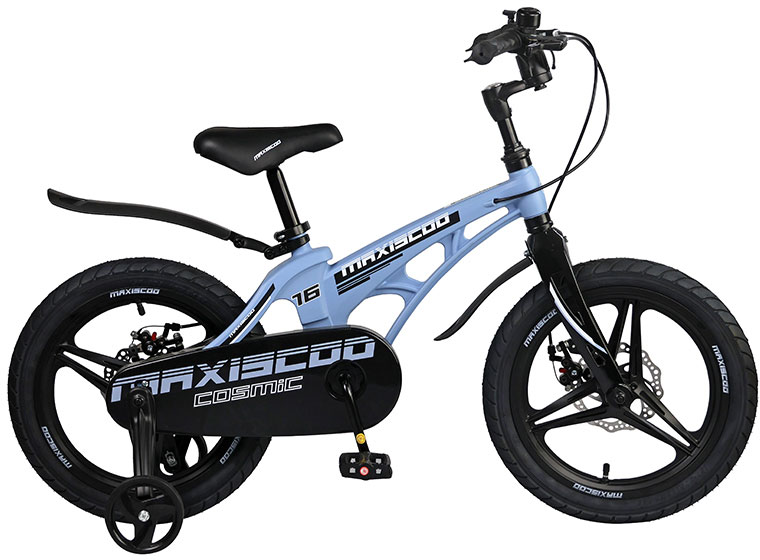 

Велосипед MAXISCOO Cosmic 16 Делюкс 2023 голубой матовый