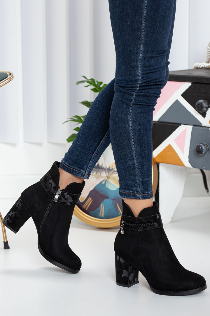 

Ботильоны женские Ayakkabı Frekansı AF-00000668-ST черные 36 (доставка из-за рубежа), AF-00000668-ST