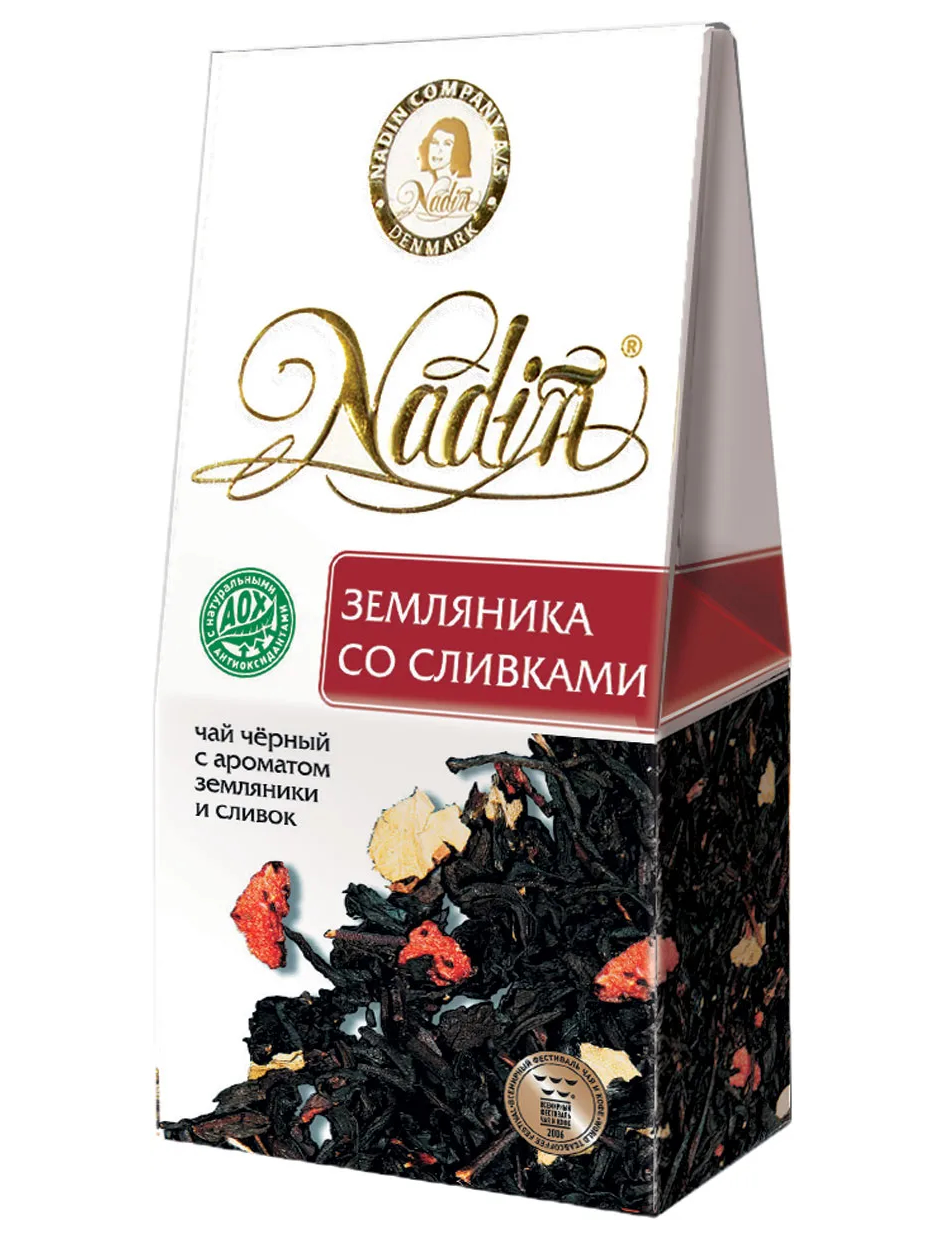 

Чай черный Nadin земляника со сливками, 50 г