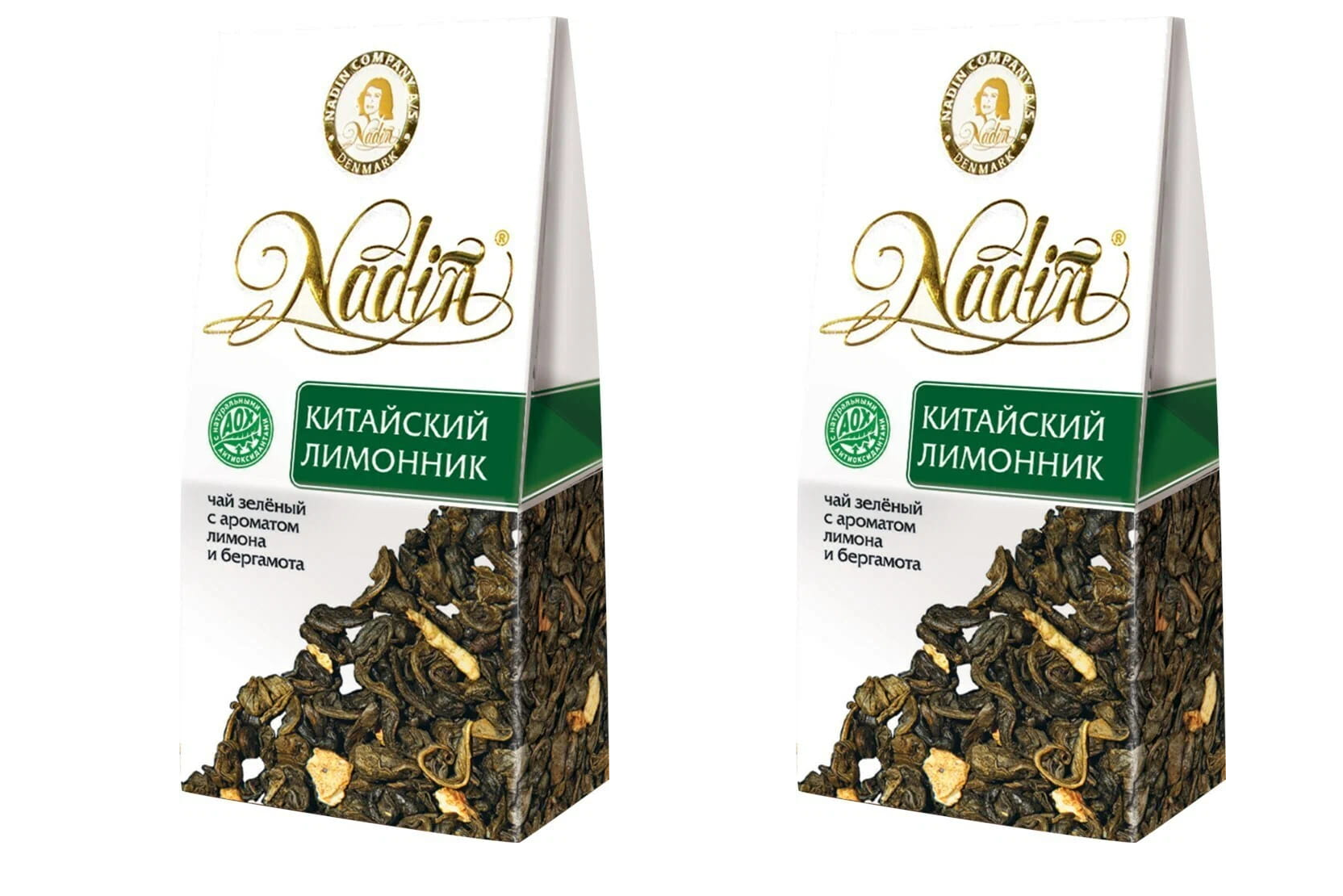 Чай зеленый Nadin Китайский лимонник, 50 г * 2 шт